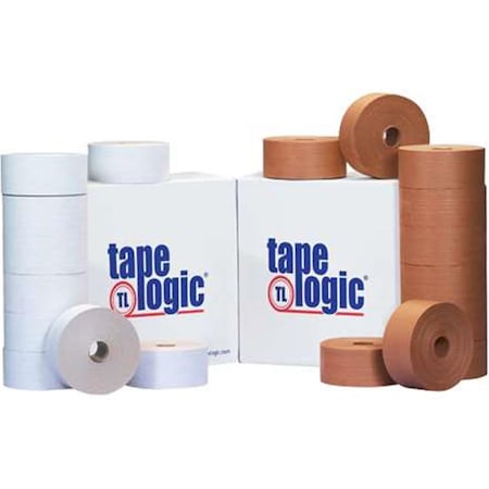 Box Partners Tape Logic  3 in. x 450 ft. White No.7500 Reinforced Water Activated Tape, White, 10PK TA50064